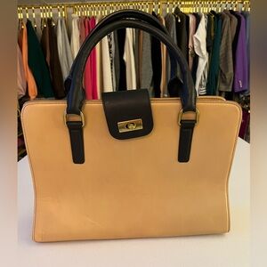 JCREW NWT Tan and Black Satchel